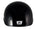 Klutch K-3 'Cruise' Gloss Black Half Face Motorcycle Helmet with Snap On Visor