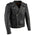 Milwaukee Leather LKM1775 Black Leather Motorcycle Jacket for Men, Thick Brando Style Biker Jacket w/ Side Lace