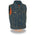 Milwaukee Leather MDK3910 Blue Unisex-Child Kids Denim Snap Front Vest with Shirt Style Collar