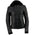 Milwaukee Leather ML2066 Women's 3/4 Black Leather Hoodie Jacket with Reflective Tribal Design