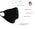 Milwaukee Leather MP7924FM 'Black and Grey' USA Made 100 % Cotton Protective Face Mask