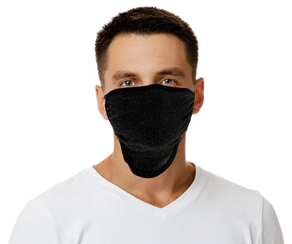 Milwaukee Leather MP7924FM 'Black and Grey' USA Made 100 % Cotton Protective Face Mask