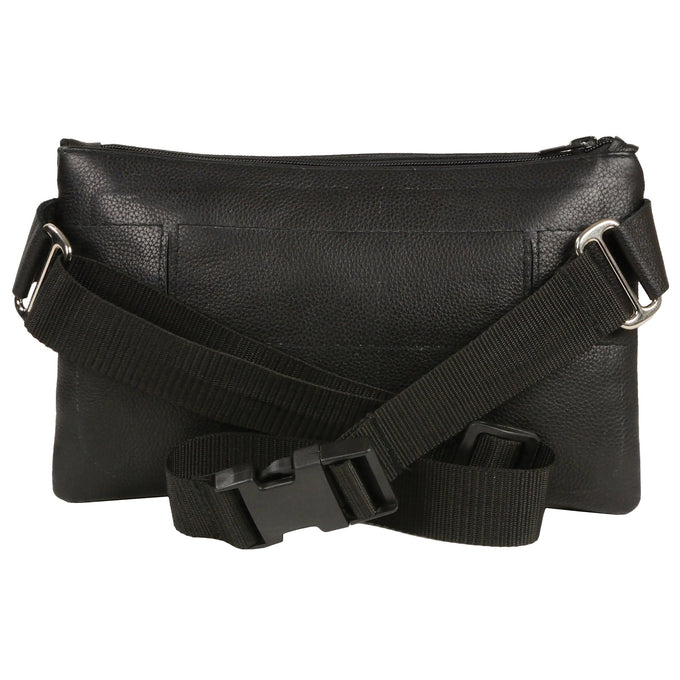 Milwaukee Leather MP8825 Women s Black Leather Belt Bag