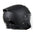 Milwaukee Performance Helmets MPH9805DOT 'Shift' Open Face 3/4 Matte Black Helmet for Men and Women Biker with Drop Down Tinted Visor
