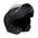 Milwaukee Helmets MPH9812DOT Flat Black 'Menace' Advanced Motorcycle Modular Helmet for Men and Women Biker w/ Drop Down Visor