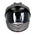 Milwaukee Helmets MPH9822DOT Silver 'Ominous' Dual Sport Advanced Motorcycle Modular Helmet for Men and Women Biker