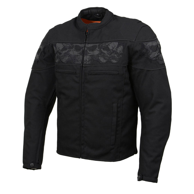 Reflective leather jacket sale