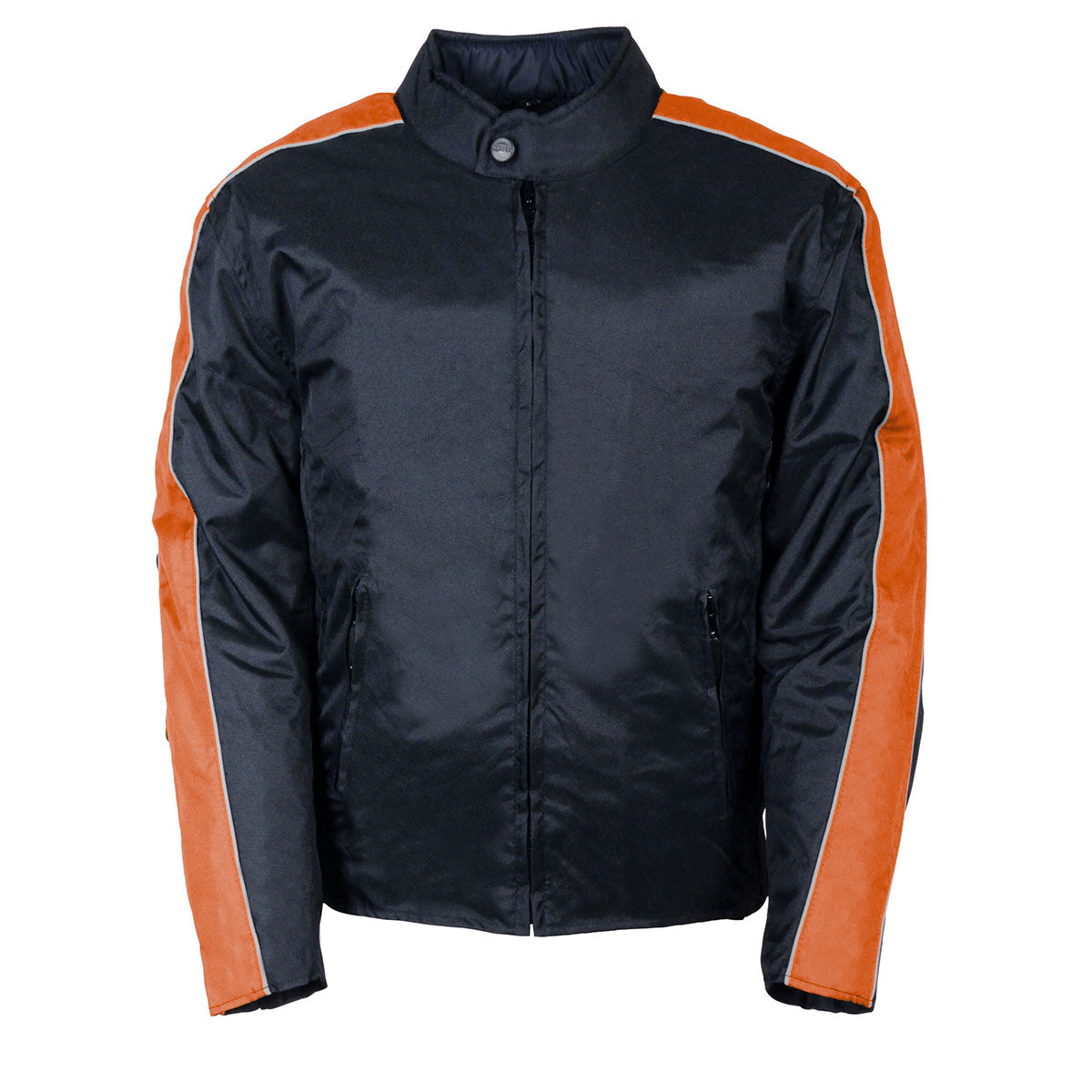 Orange and black motorcycle clearance jacket