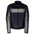 NexGen SH2095 Men's 'Racer' Black and Grey Reflective Textile Motorcycle Jacket