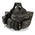 Milwaukee Leather SH66601ZB Black Zip-Off Double Pocket Studded PVC Throw Over Saddlebags