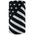 ZanHeadgear TF091 Motley Tube Fleece Lined Black and White Flag