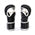 X-Fitness XF2001 7 oz MMA Hybrid Sparring Gloves-BLK/SILVER