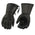 Milwaukee Leather SH294 Men's Black Leather Waterproof Gauntlet Gloves with Stretch Knuckles