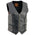Milwaukee Leather XS1246 Ladies Black 'Braided' Classic Leather Vest