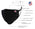 Xelement (Multi-Pack) XS8002 USA Made '100 % Cotton' Black Protective Face Mask (Multi-Pack)