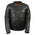 Z1R1408 Men’s ‘45’ Black Sport Vented Black Leather Moto Jacket